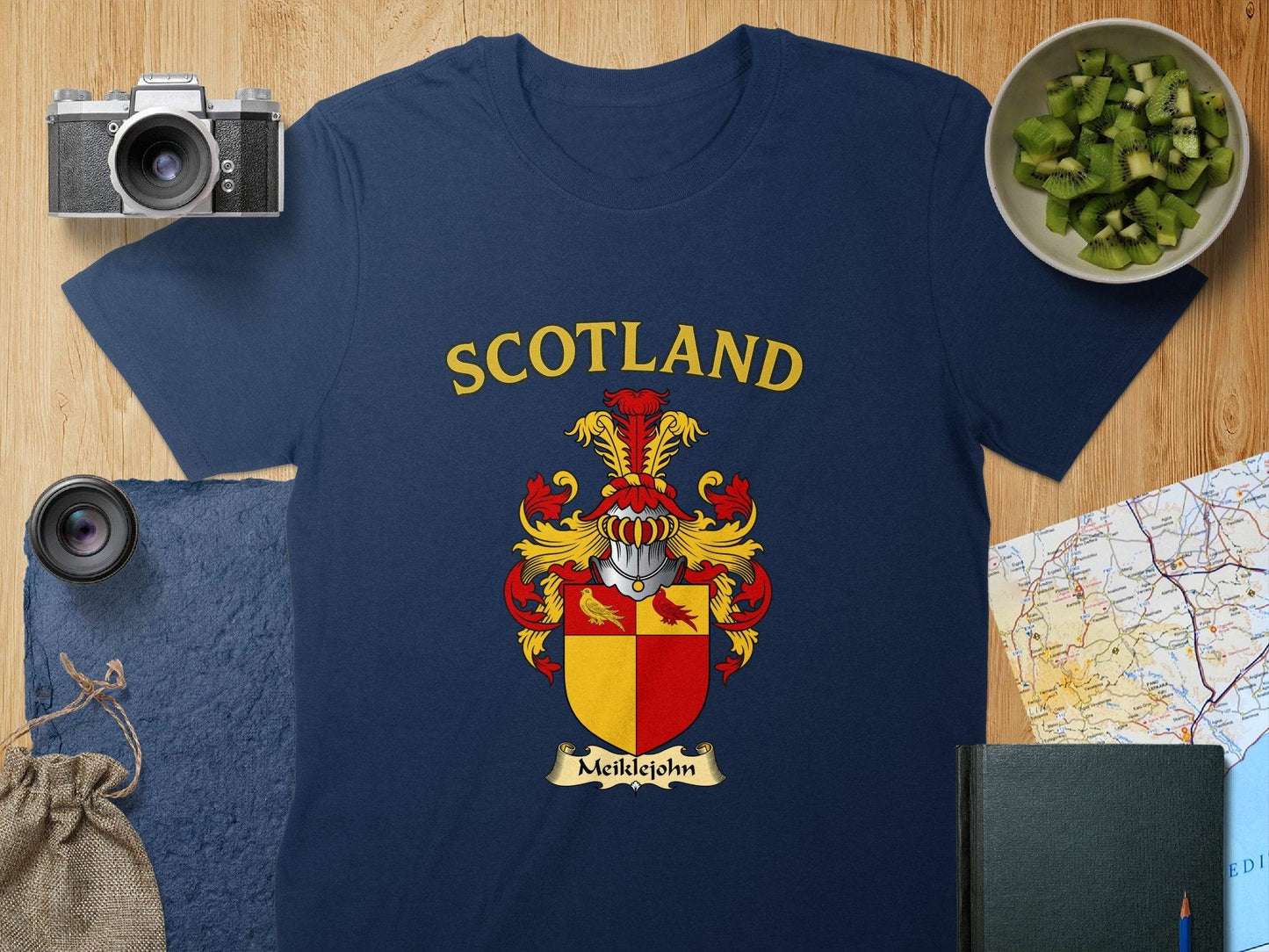 Meiklejohn Clan Family Crest Scotland T-Shirts - Celtic Ancestry Gifts