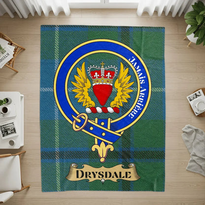 Scottish Family Crest Rug with Clan Name for Living Room Rug