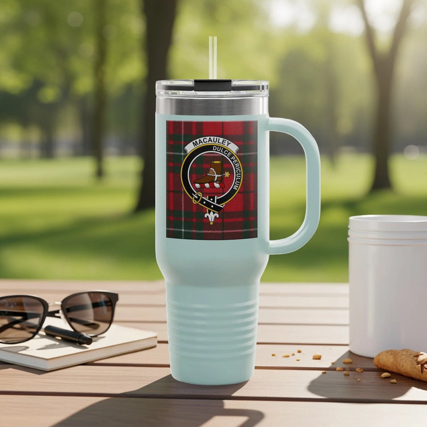 MacAuley Outdoors Tartan Design Travel Mug product