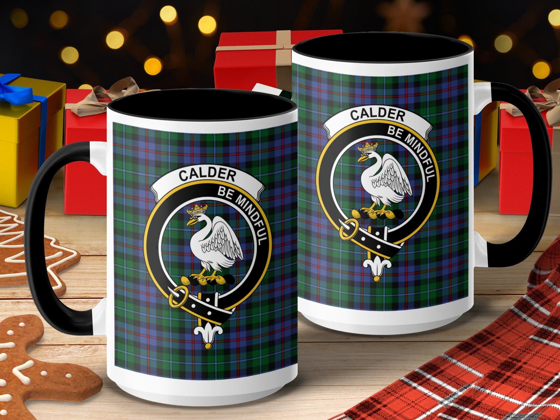 Calder Be Mindful Scottish Clan Crest Mug - Living Stone Gifts