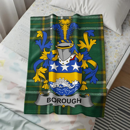 Borough Family Crest Green Tartan Blanket product