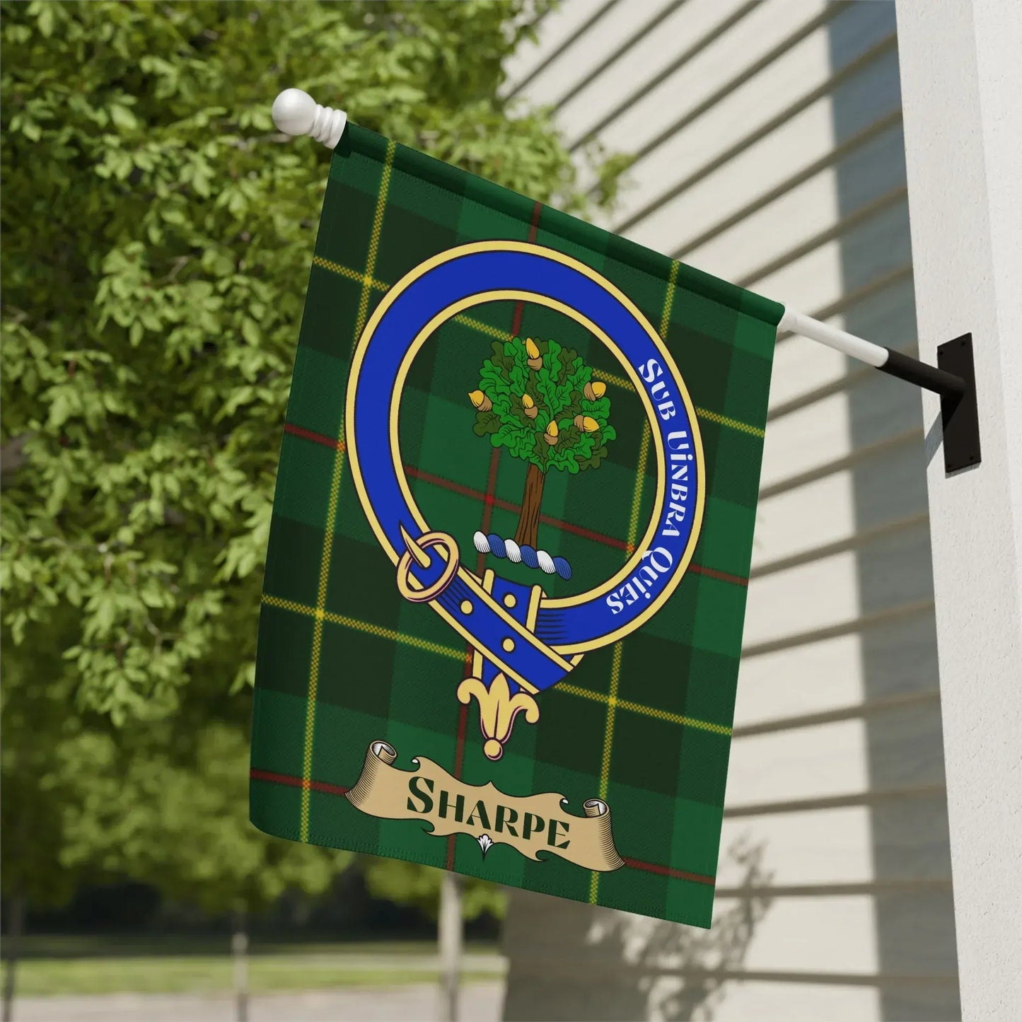 Personalized Sharpe Crest Badge Garden Flag product