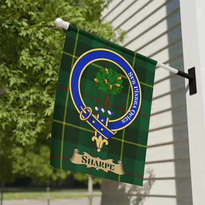 Personalized Sharpe Crest Badge Garden Flag product