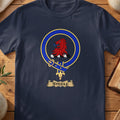Steele Scottish clan crest T-shirt in Navy