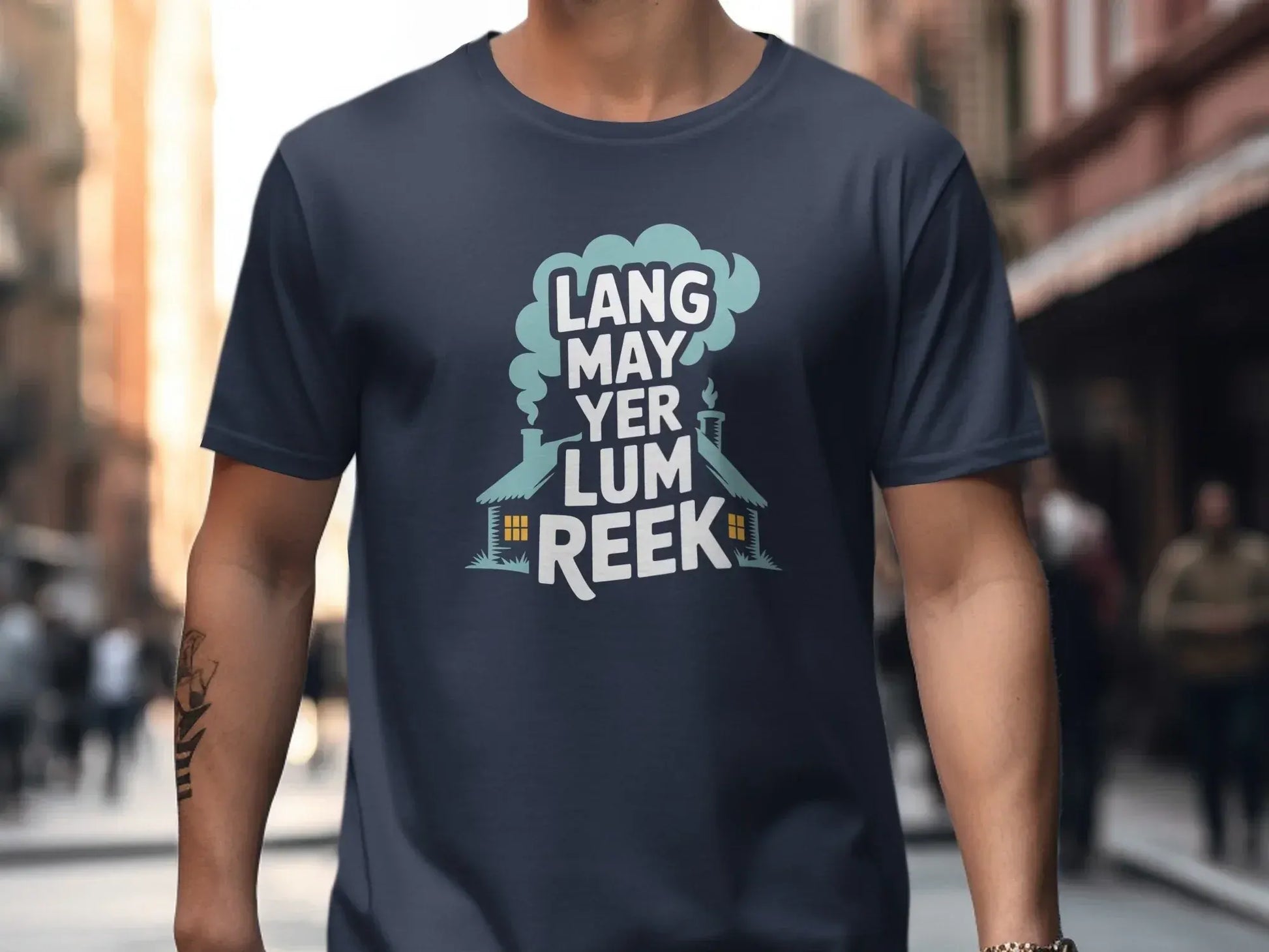 Lang May Yer Lum Reek Scottish T-Shirt product