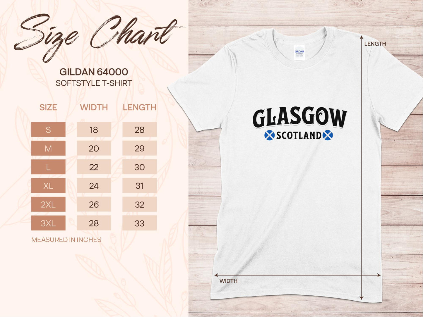 Vintage Glasgow Scotland City Souvenir Graphic T-Shirt - Living Stone Gifts