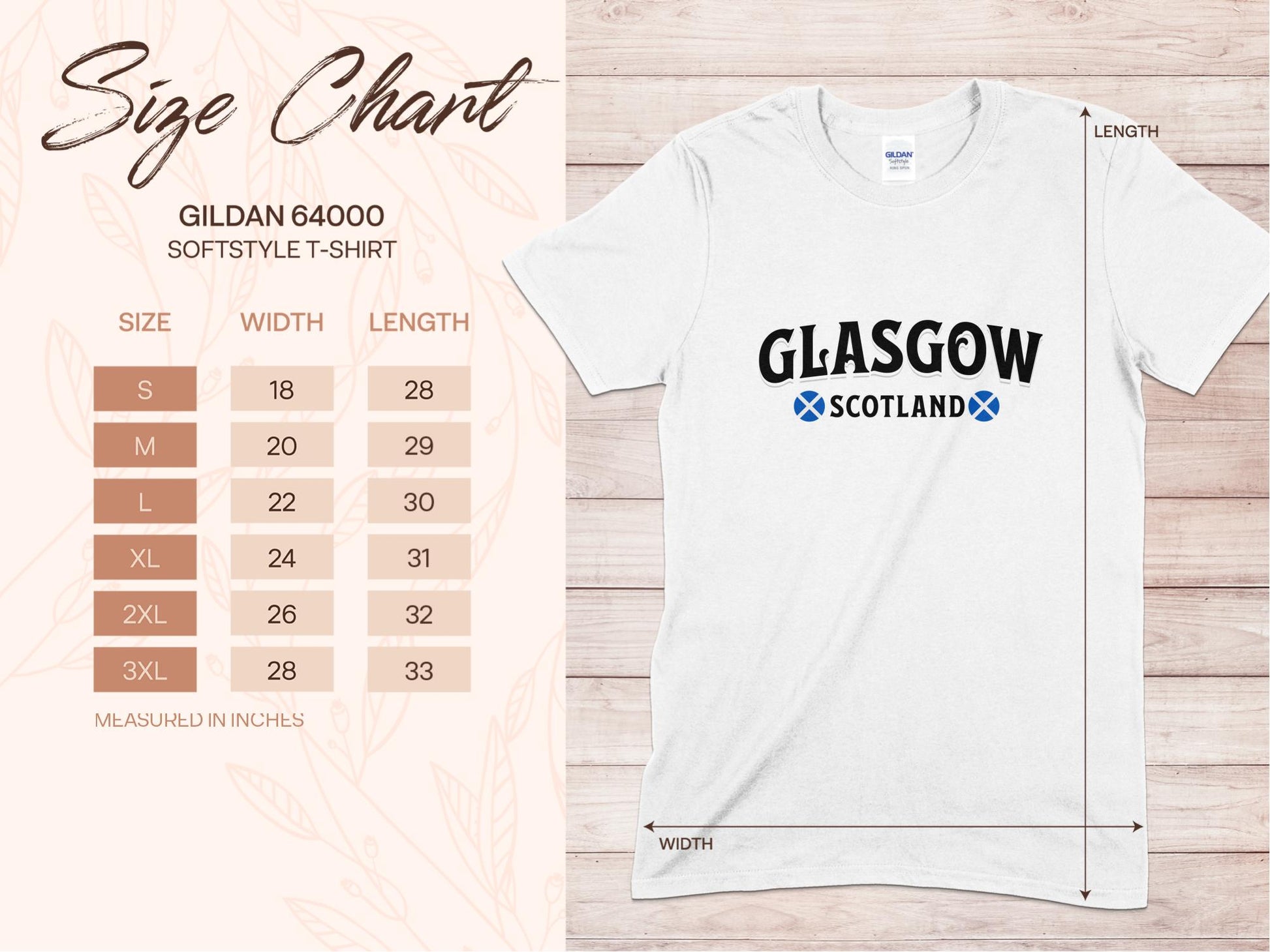 Vintage Glasgow Scotland City Souvenir Graphic T-Shirt - Living Stone Gifts