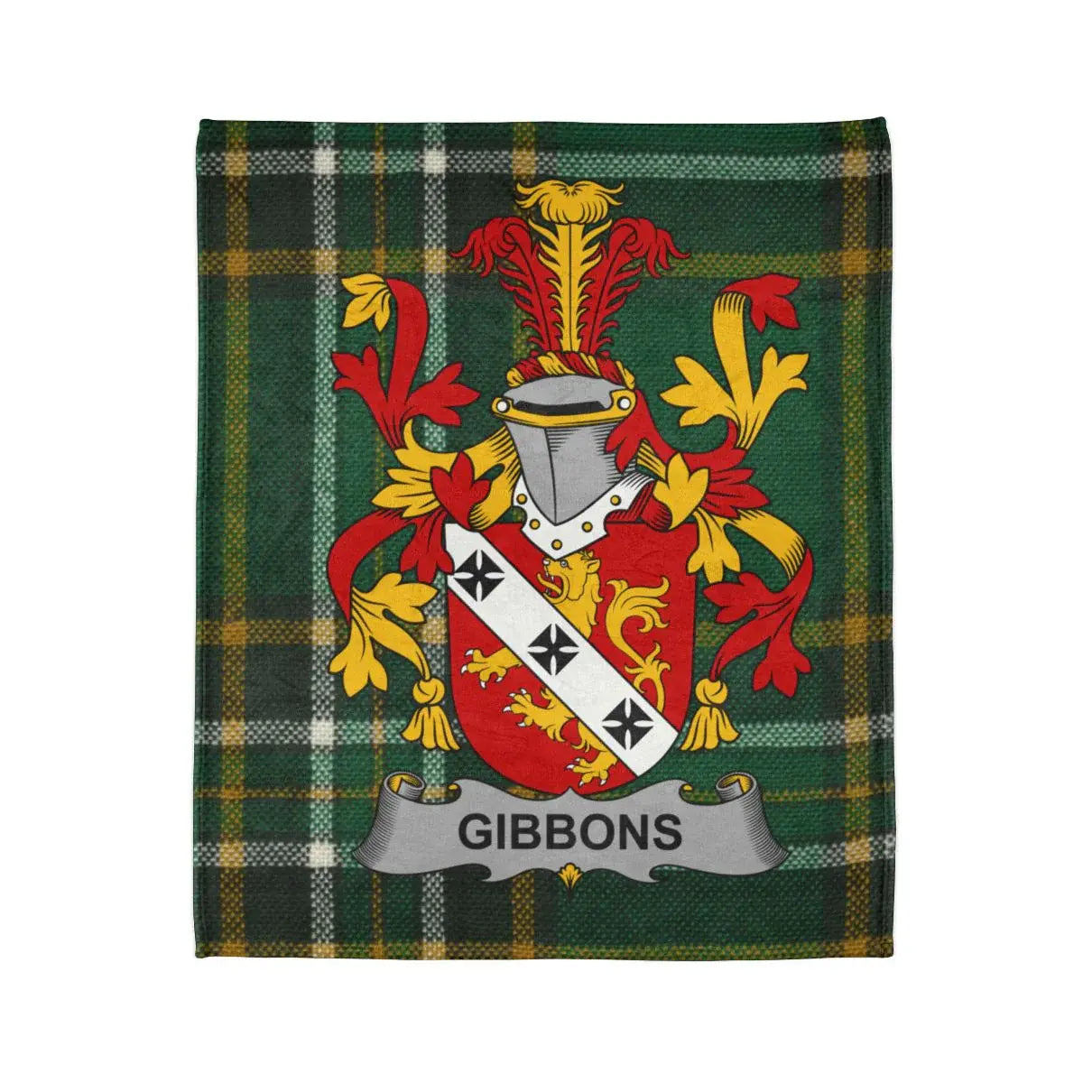 Gibbons Family Crest Tartan Plaid Blanket product