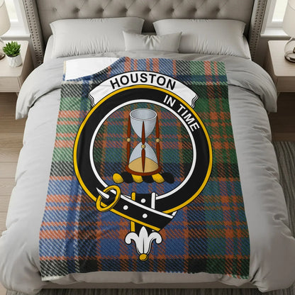 Houston In Time Plaid Pattern Blanket product type
