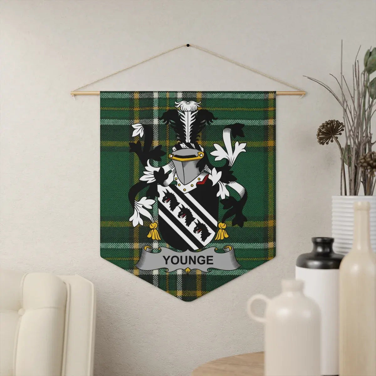 Younge Family Crest Wall Art Heraldic Decor product
