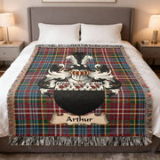 Arthur Family Shield Scottish Woven Blanket