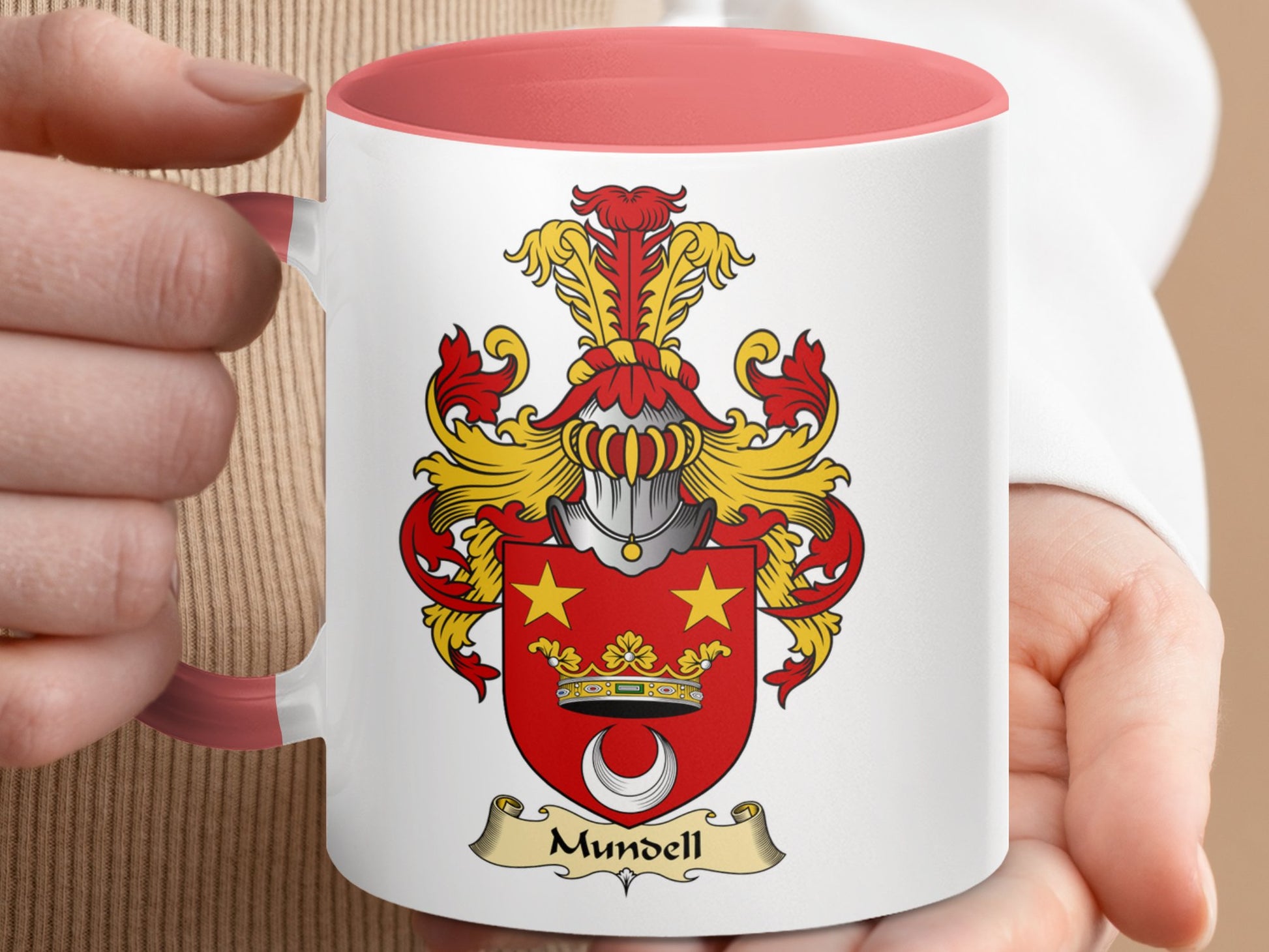 Scottish Clan Surname Coat of Arms Mundell Mug - Living Stone Gifts