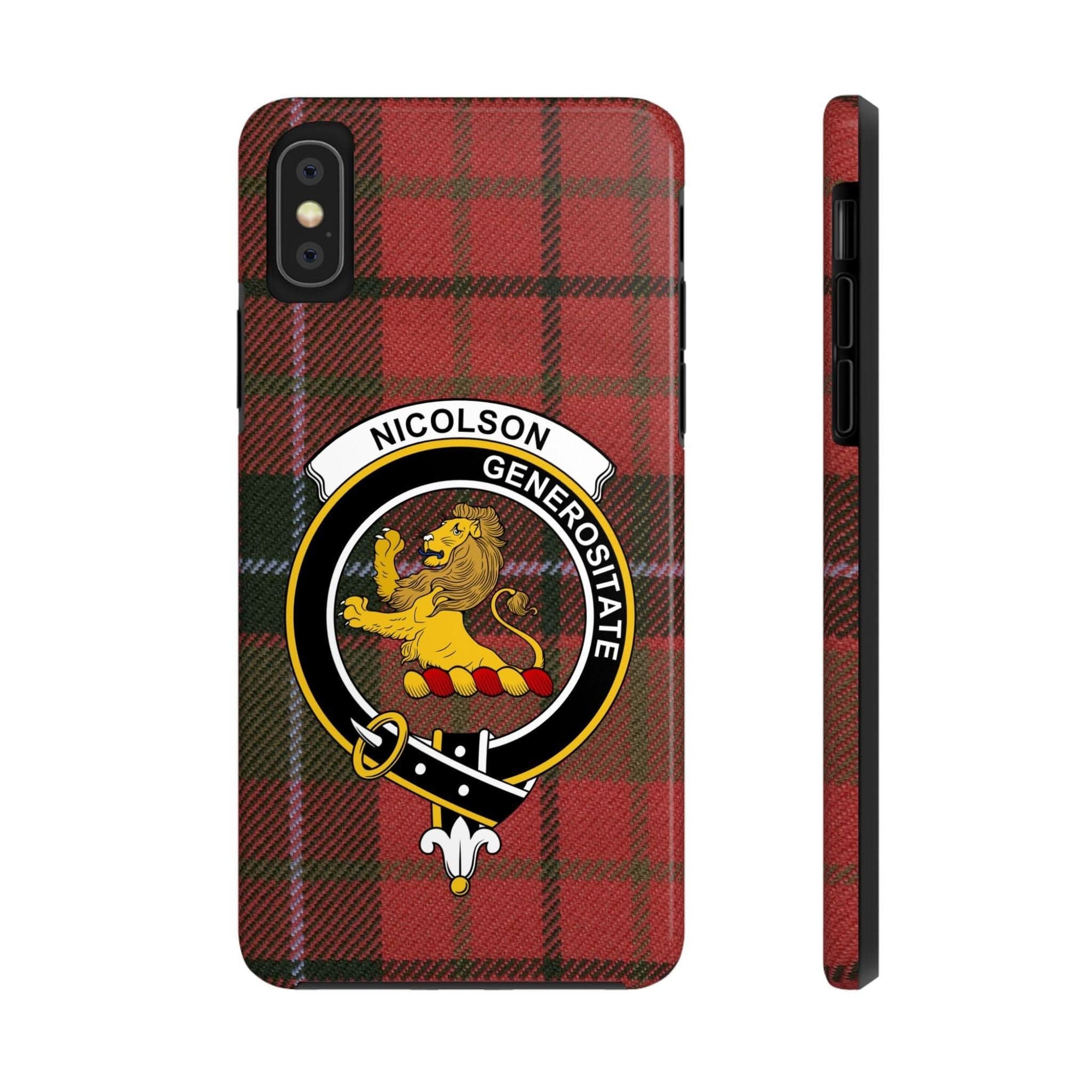 Nicolson Clan Scottish Tartan Cell Phone Case - Celtic Ancestry Gifts