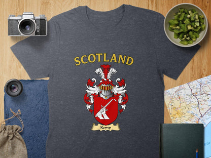 Kemp Clan Family Crest Scotland T-Shirts - Celtic Ancestry Gifts