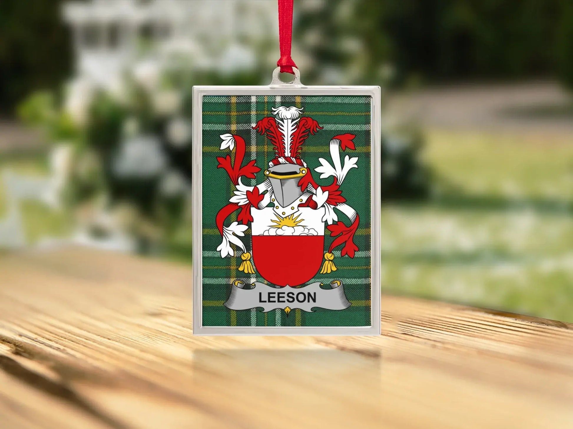 Leeson Family Crest Rectangular Ornament product