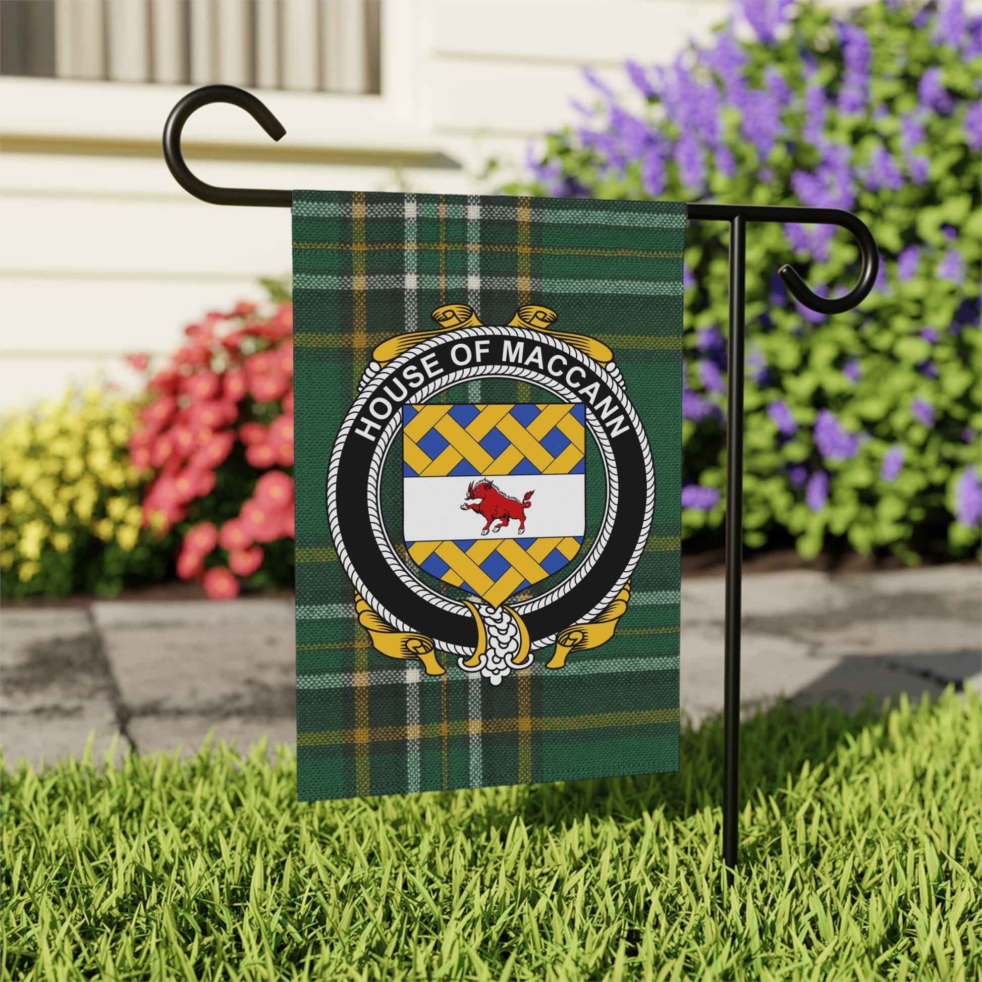 House of Maccain Plaid Decorative Garden Flag