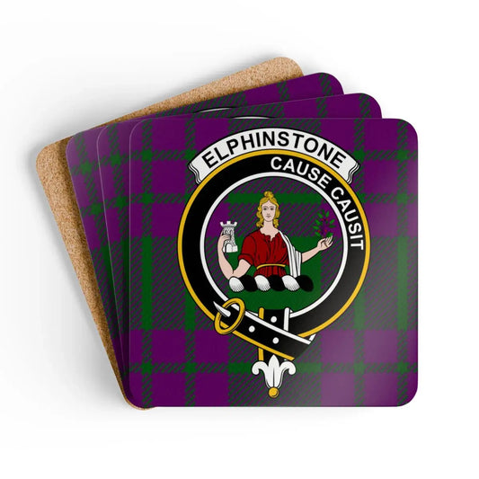Elphinstone Cause Causit Tartan Pattern Coaster product