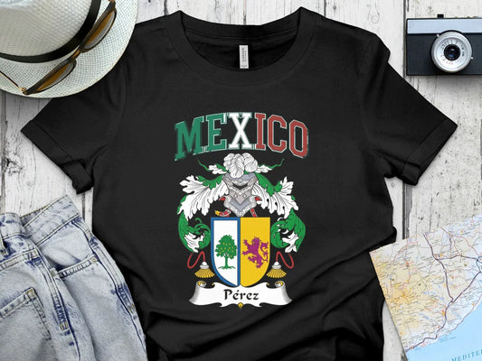 Mexico Pérez Family Crest Heritage T-Shirt product