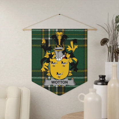 Personalized Wotton Family Crest Display Banner product type