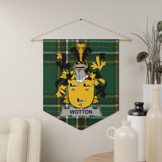 Personalized Wotton Family Crest Display Banner product type