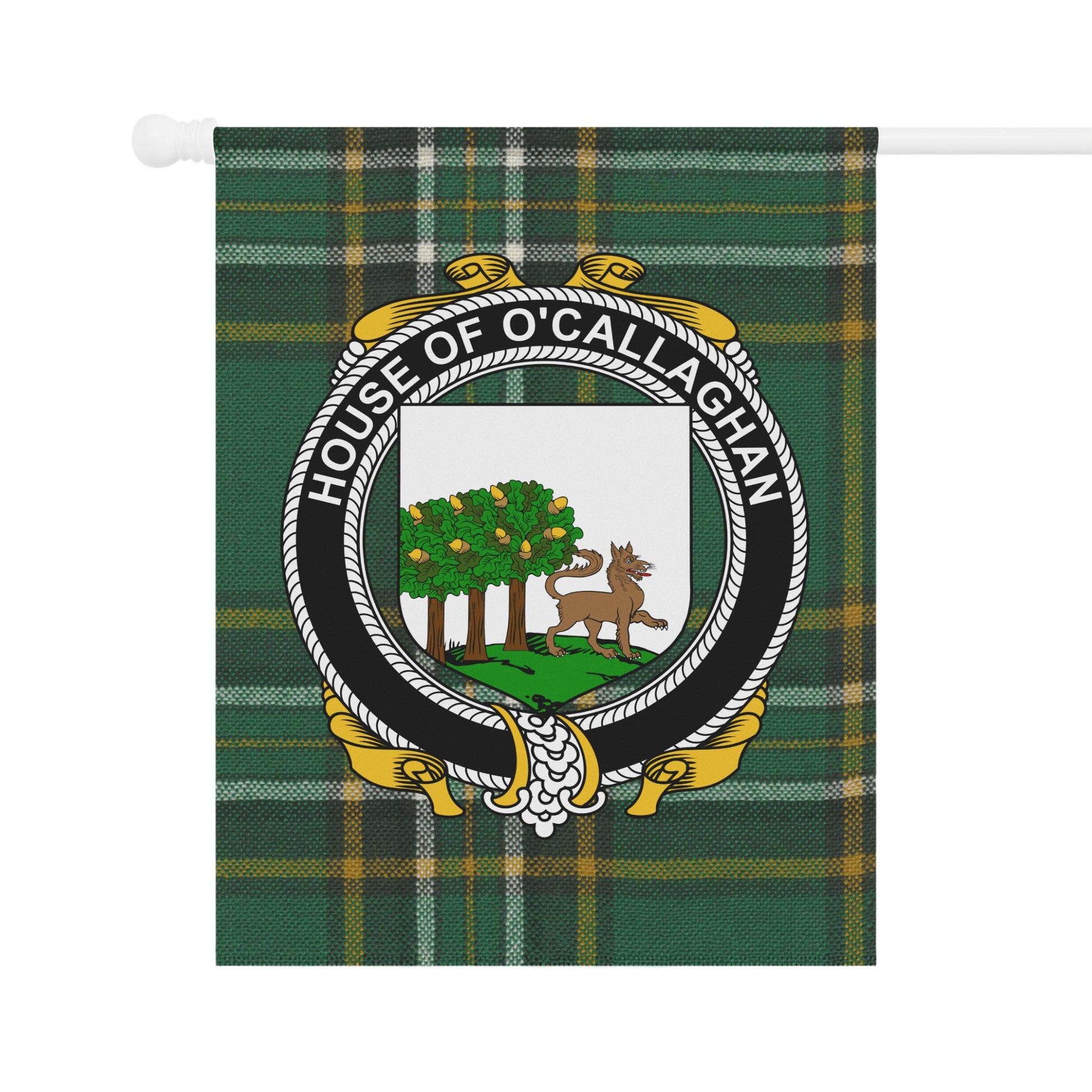 House of O'Callaghan Clan Crest Plaid Garden Flag