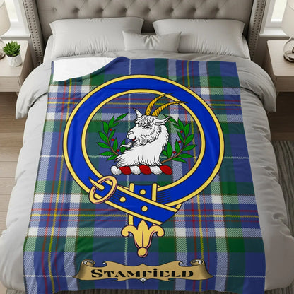 Scottish Clan Stamfield Tartan Plaid Blanket product