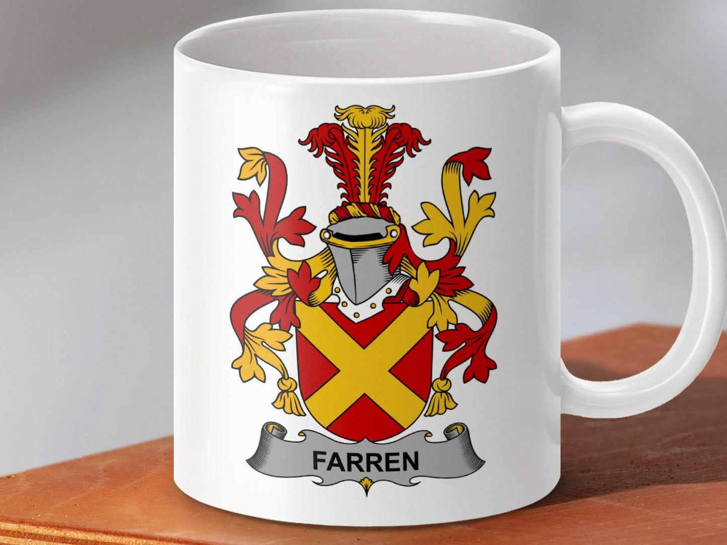Farren Surname Irish Family Crest Mug - Celtic Ancestry Gifts