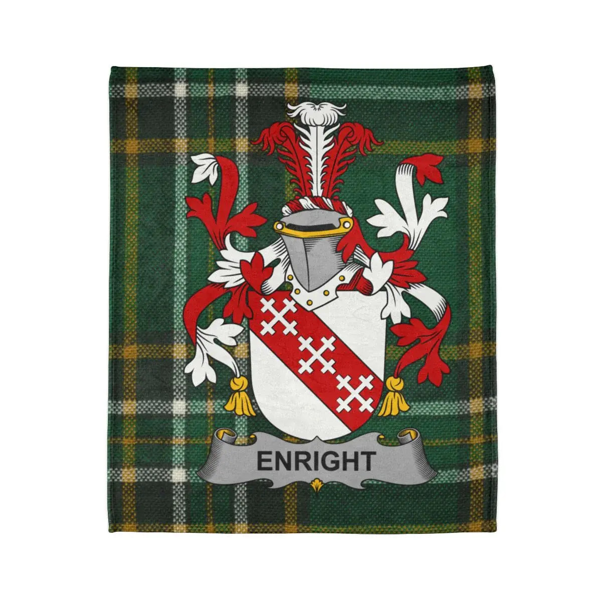 Enright Family Crest Plaid Tartan Blanket product