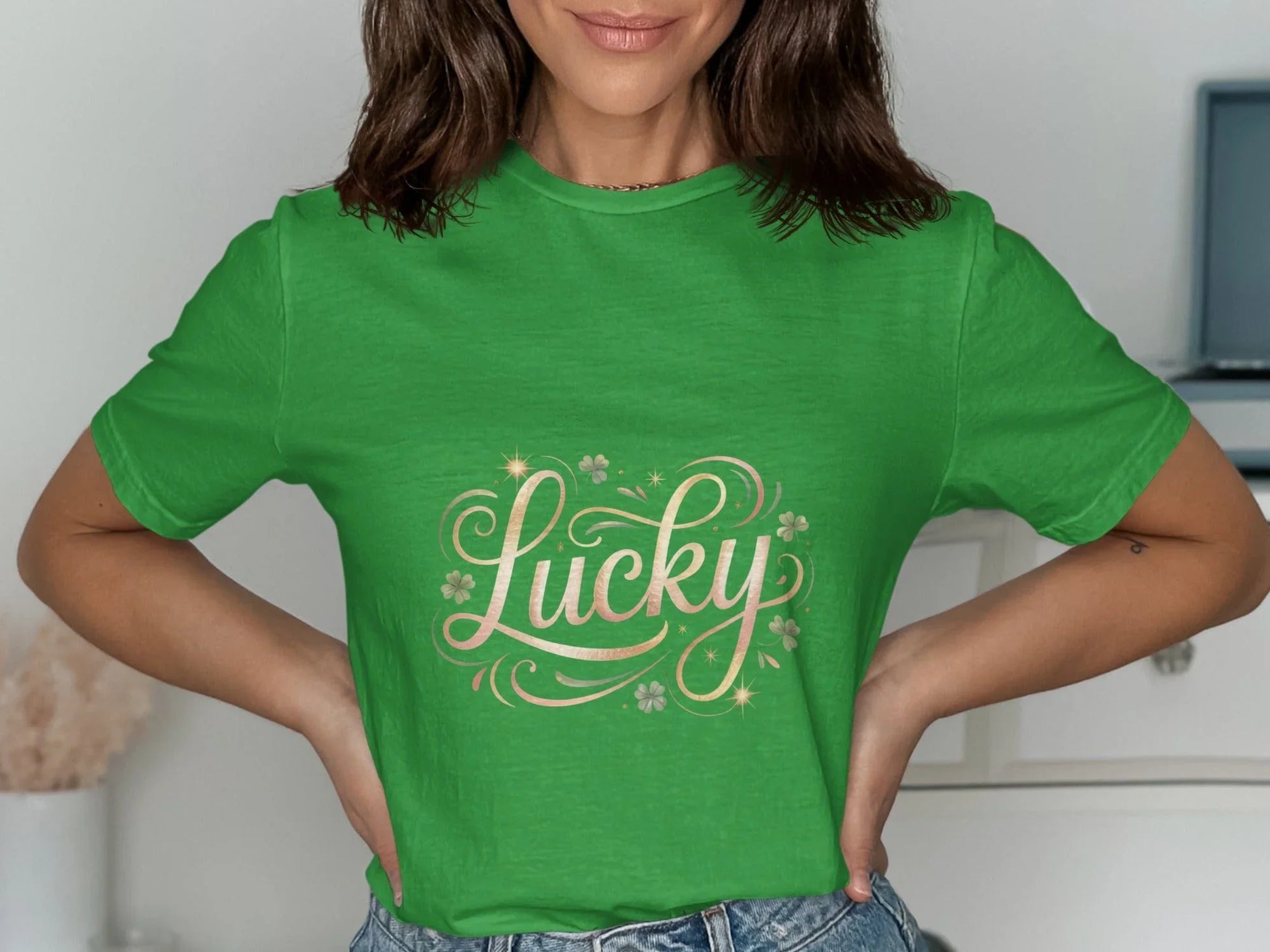 Lucky Graphic Design Printed T-shirt product type