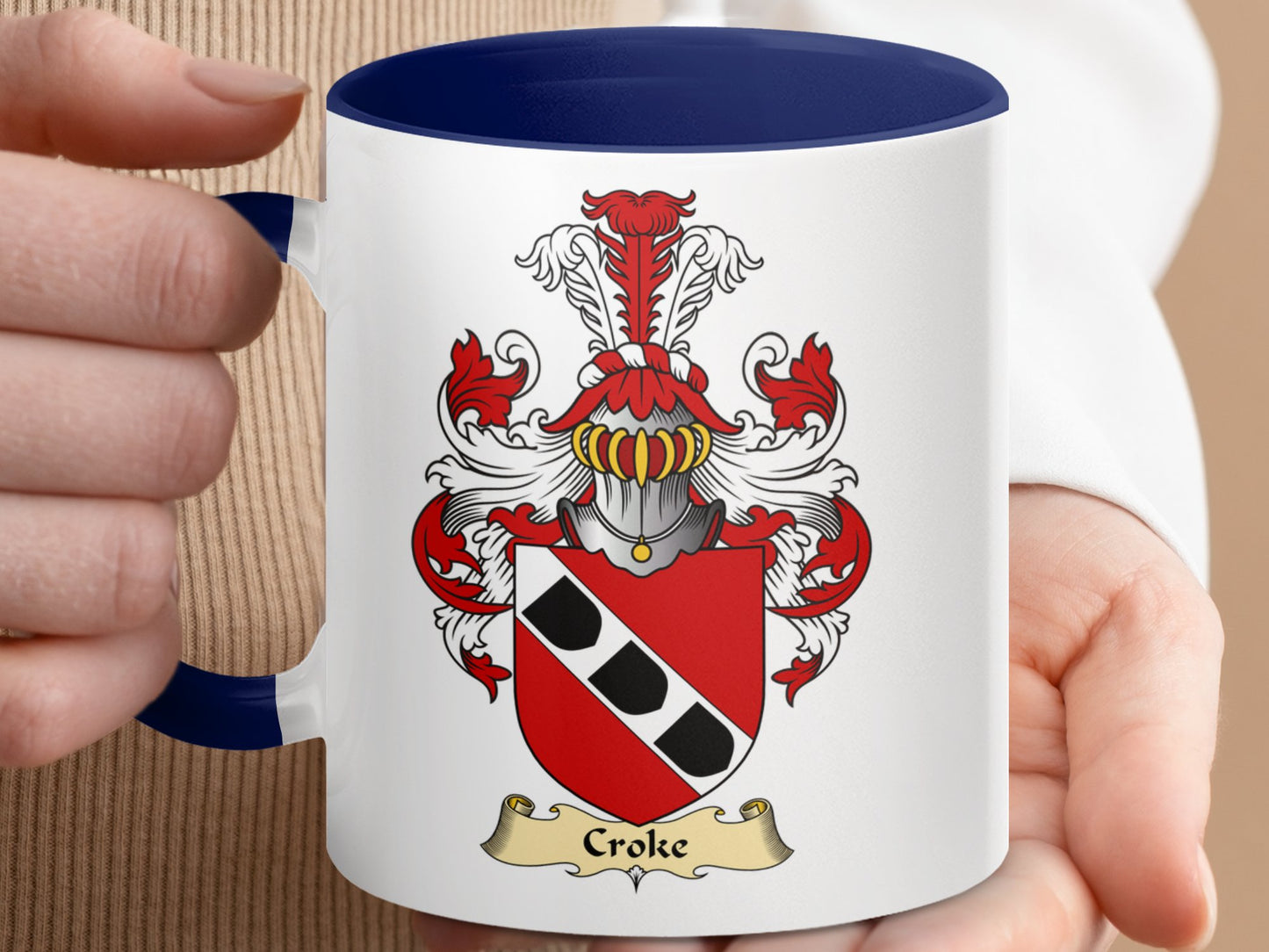 Croke Scottish Clan Accent Coffee Mug - Living Stone Gifts