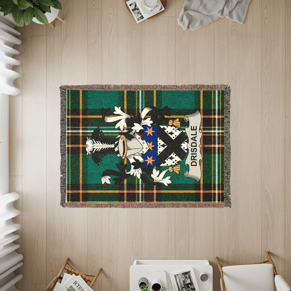 Drisdale Family Crest Green Plaid Tartan product type
