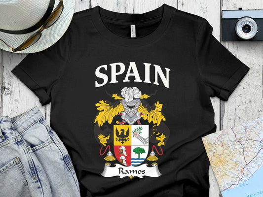 Spain Ramos Family Coat of Arms Graphic Tee product