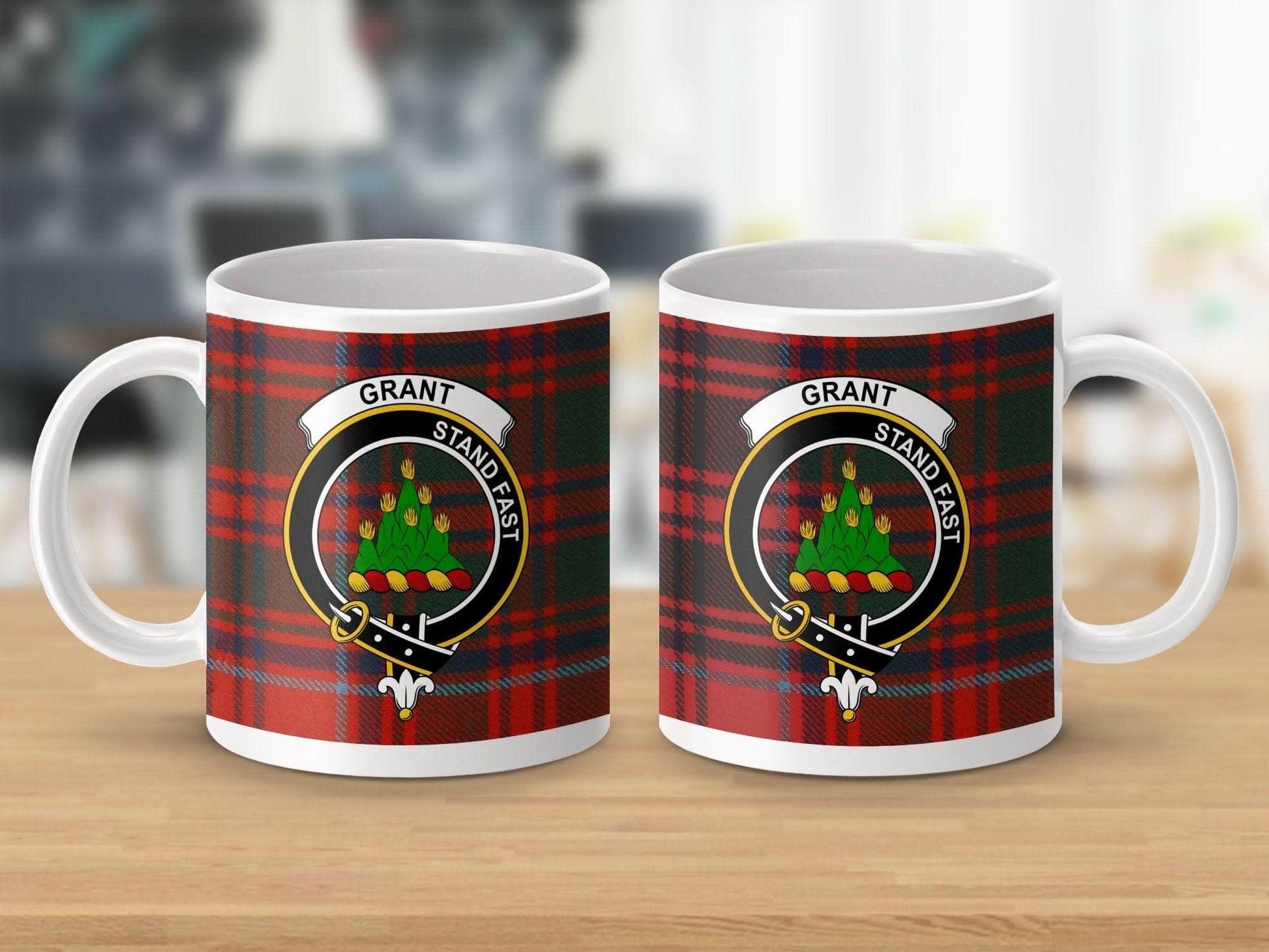 Clan Grant Stand Fast Emblem Red Plaid Mug product