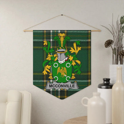 McConville Family Crest Plaid Pattern Wall Hanging product