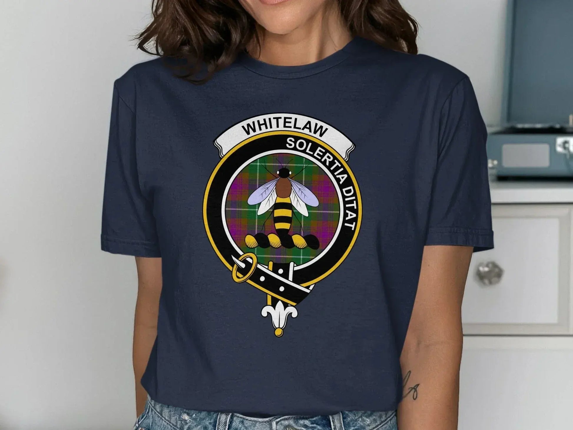 Whitelaw Solertia Ditat Bee Crest Graphic Tee product