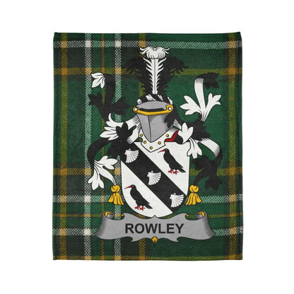 Rowley Family Crest Green Plaid Blanket product