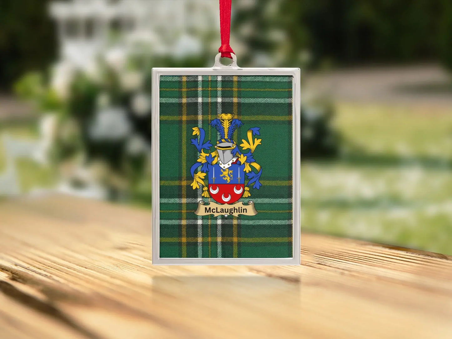McLaughlin Scottish Clan Crest Plaid Ornament product