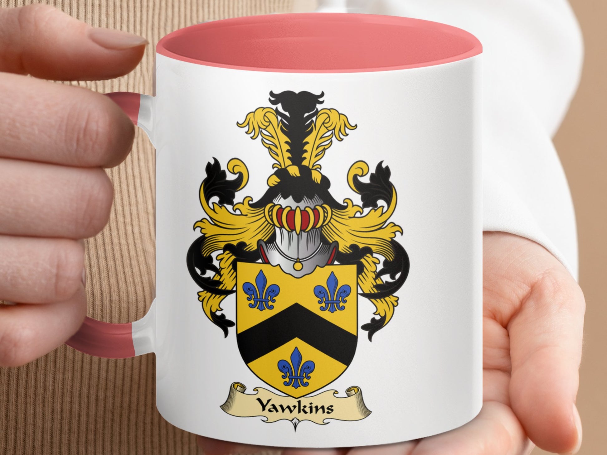 Clan Yawkins Scottish Coat of Arms Mug - Living Stone Gifts