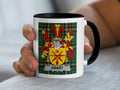 Ewart Irish family crest black accent mug