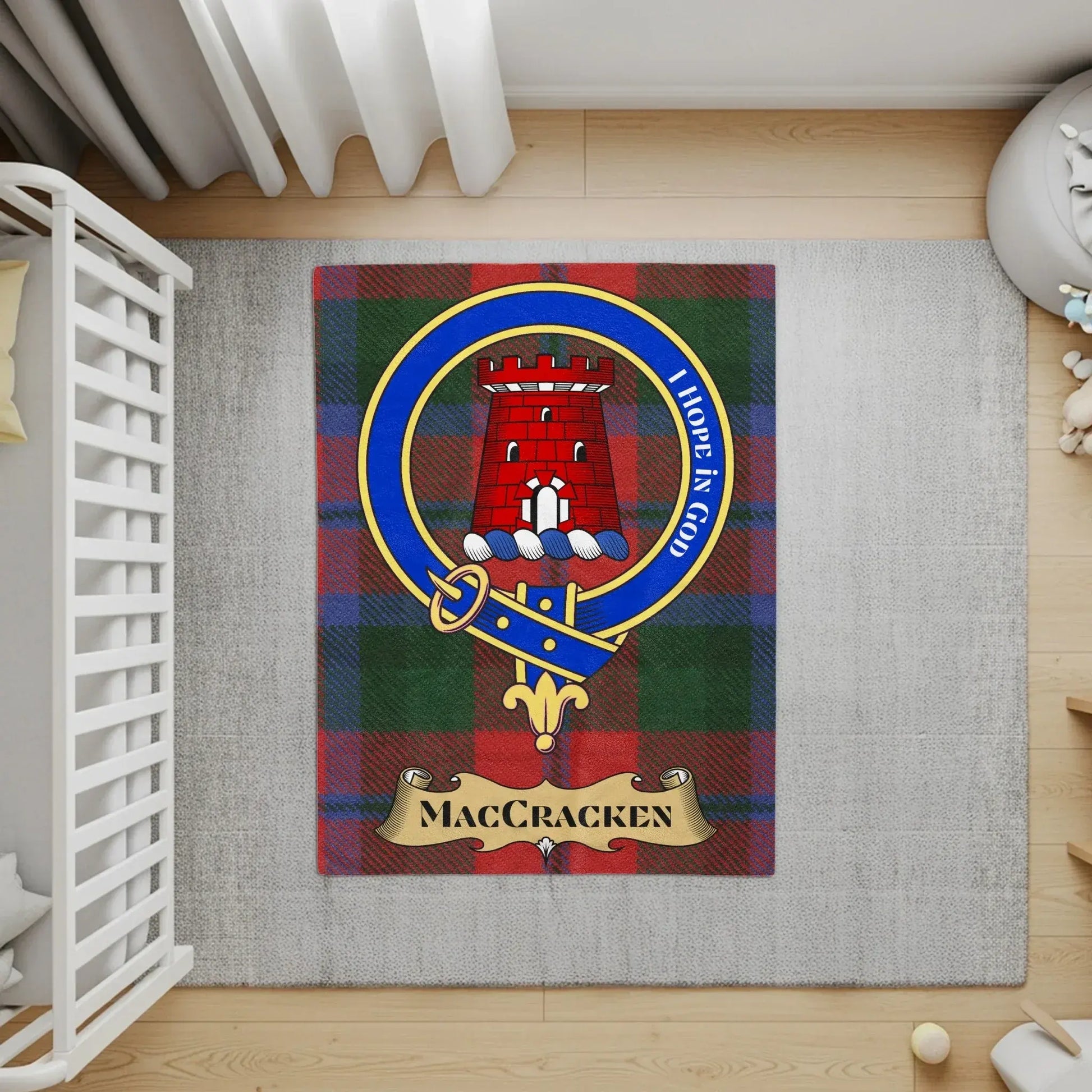MacCracken Clan Tartan Plaid Design Area Rug product