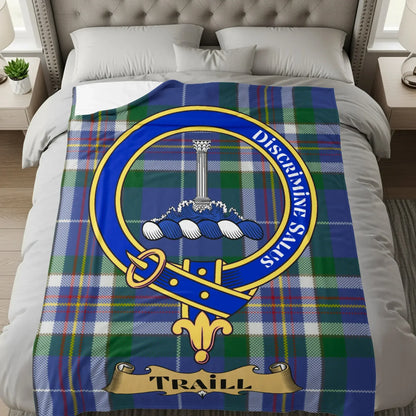 Traill Family Crest Tartan Blanket product