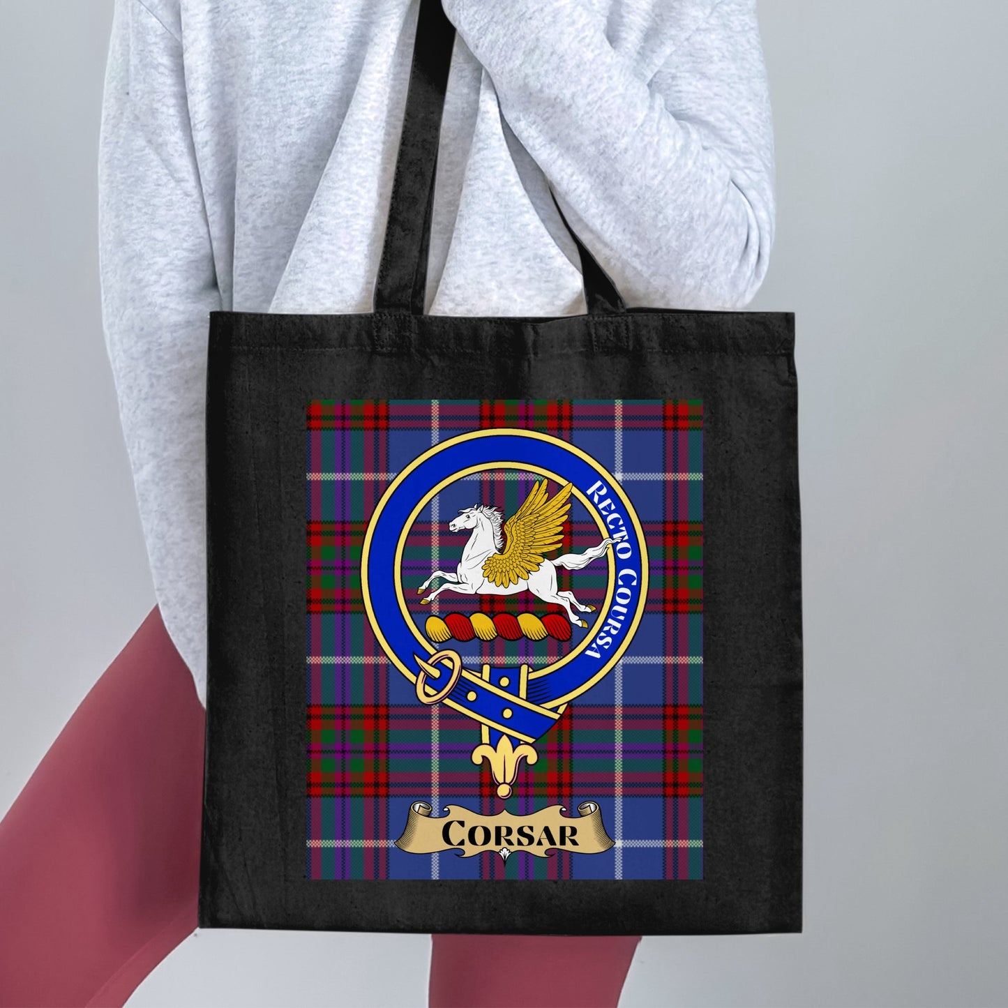 Corsar Recto Corsa Scottish Tartan Tote Bag - Living Stone Gifts