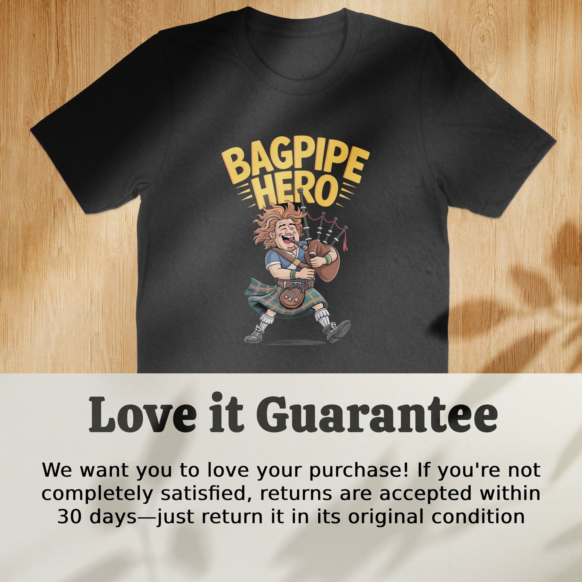 Bagpipe Hero Themed Graphic Short Sleeve Shirt product