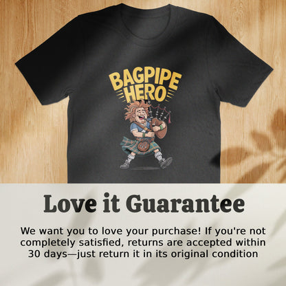 Bagpipe Hero Themed Graphic Short Sleeve Shirt product