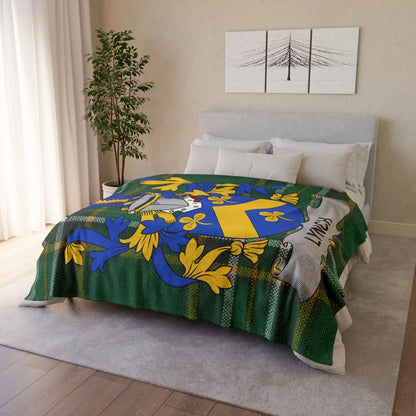 Lynch Surname Irish Coat Of Arms Tartan Blanket