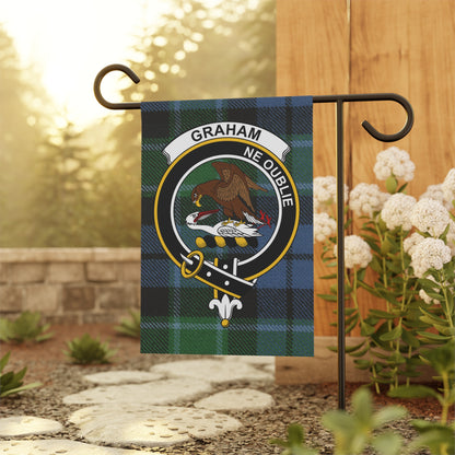 Graham Clan Scottish Tartan Crest Garden Flag