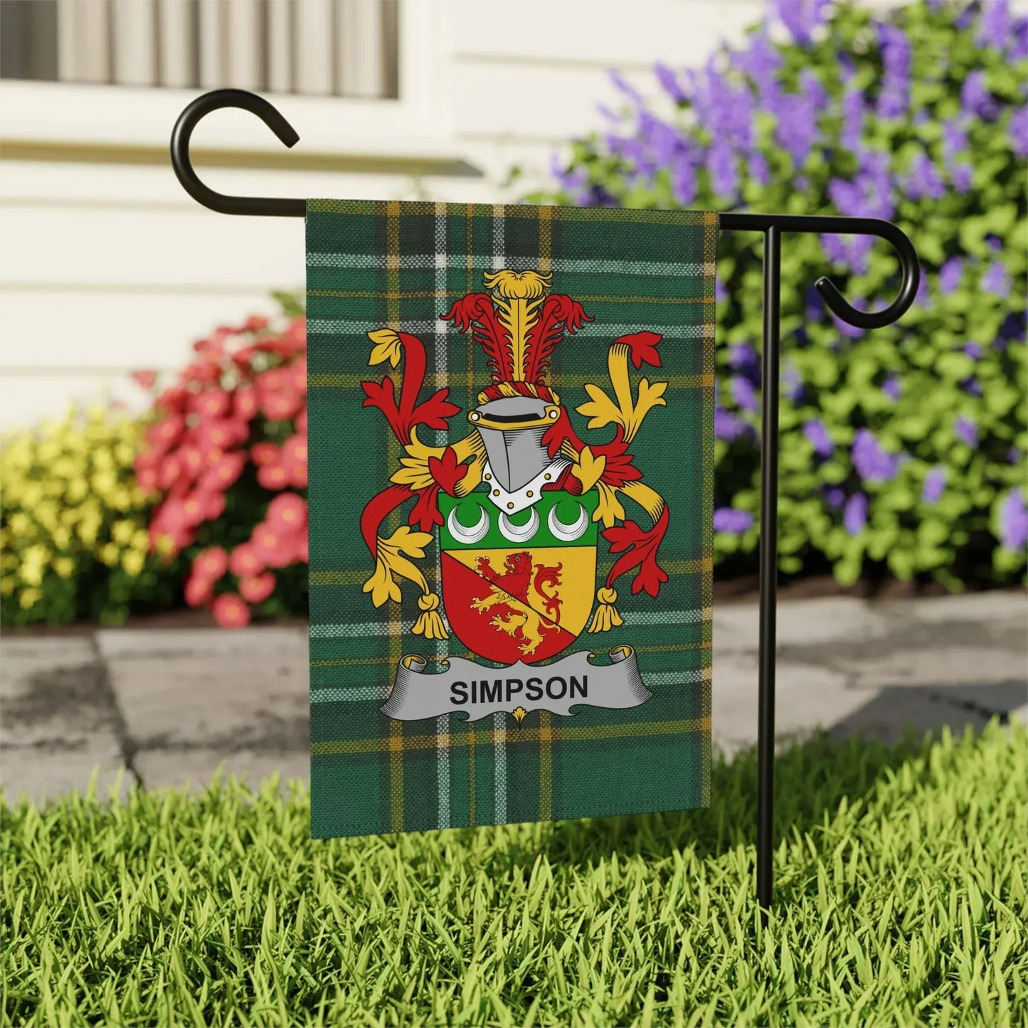 Simpson Family Crest Flag for Garden Decoration product