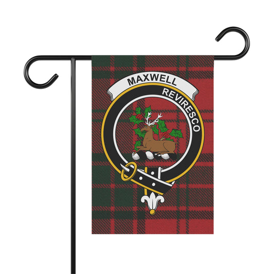 Maxwell Clan Scottish Tartan Crest Garden Flag