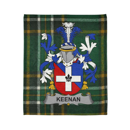 Keenan Family Crest Plaid Pattern Blanket product