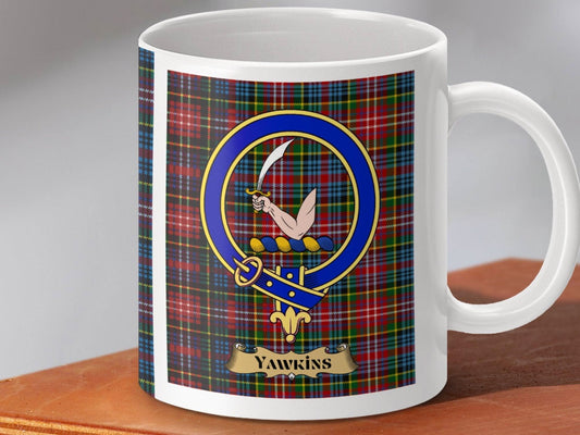 Family Tartan Crest Mug Personalized Gift product